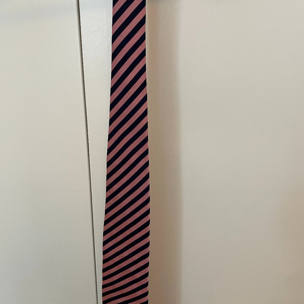 Robert Stewart Pink & Blue Striped Tie